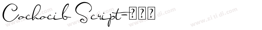 Cochocib Script字体转换 Cochocib Script字体转换